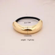 Élastique avec Ornement Métallique Bombé – Style Chic & Minimaliste